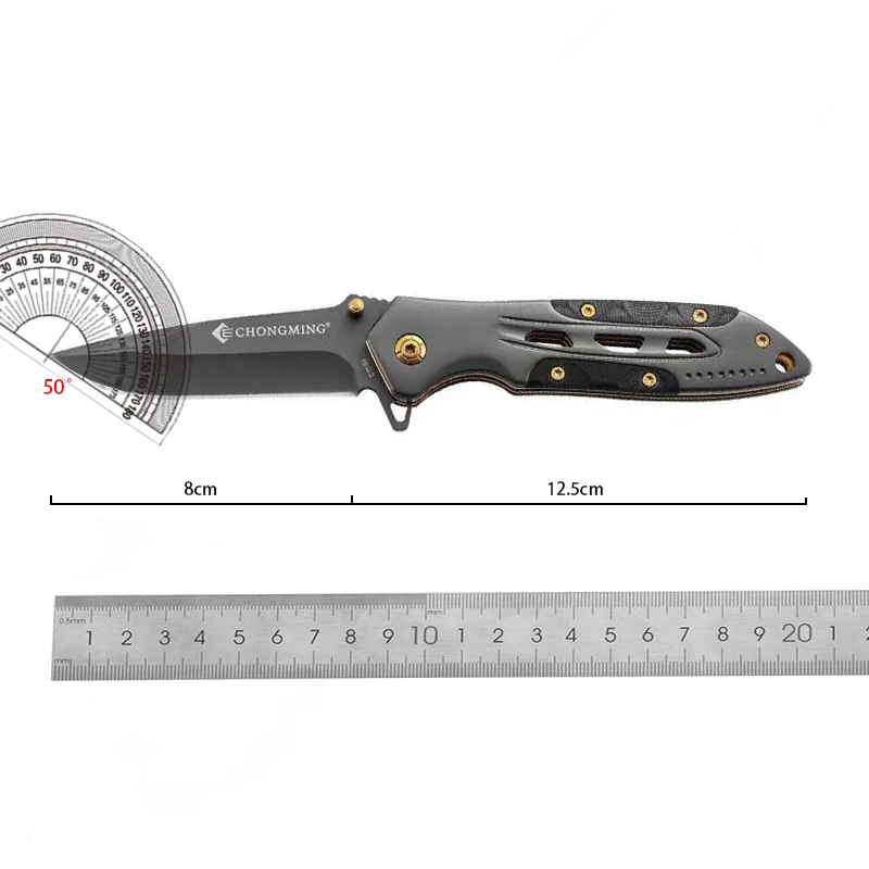 Multi-function pocket knife, suitable for camping, barbecue, hiking wilderness, high hardness, sharp and durable folding knife