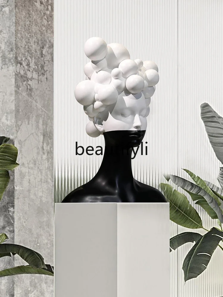 

Abstract figure sculpture art decoration high sense living room entrance ornament