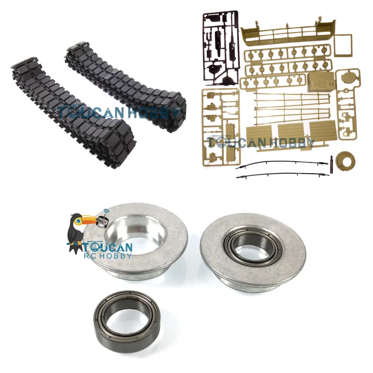 HengLong Aandrijfaslagers Track Decoratie Onderdelen Voor 1/16 USA M1A2 Abrams RC Tank 3918 Upgrade Onderdelen Voor Betere Prestaties