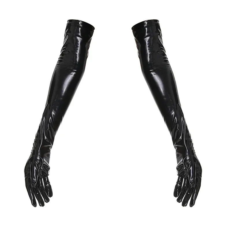 Mitaines en Latex PVC Brcorporelle pour Femme, Cuir PU, Maigre, Long, Isotsexy, Accessoire Cosplay, Punk Rock, Hip Hop, Jazz Chang, Gants de brev