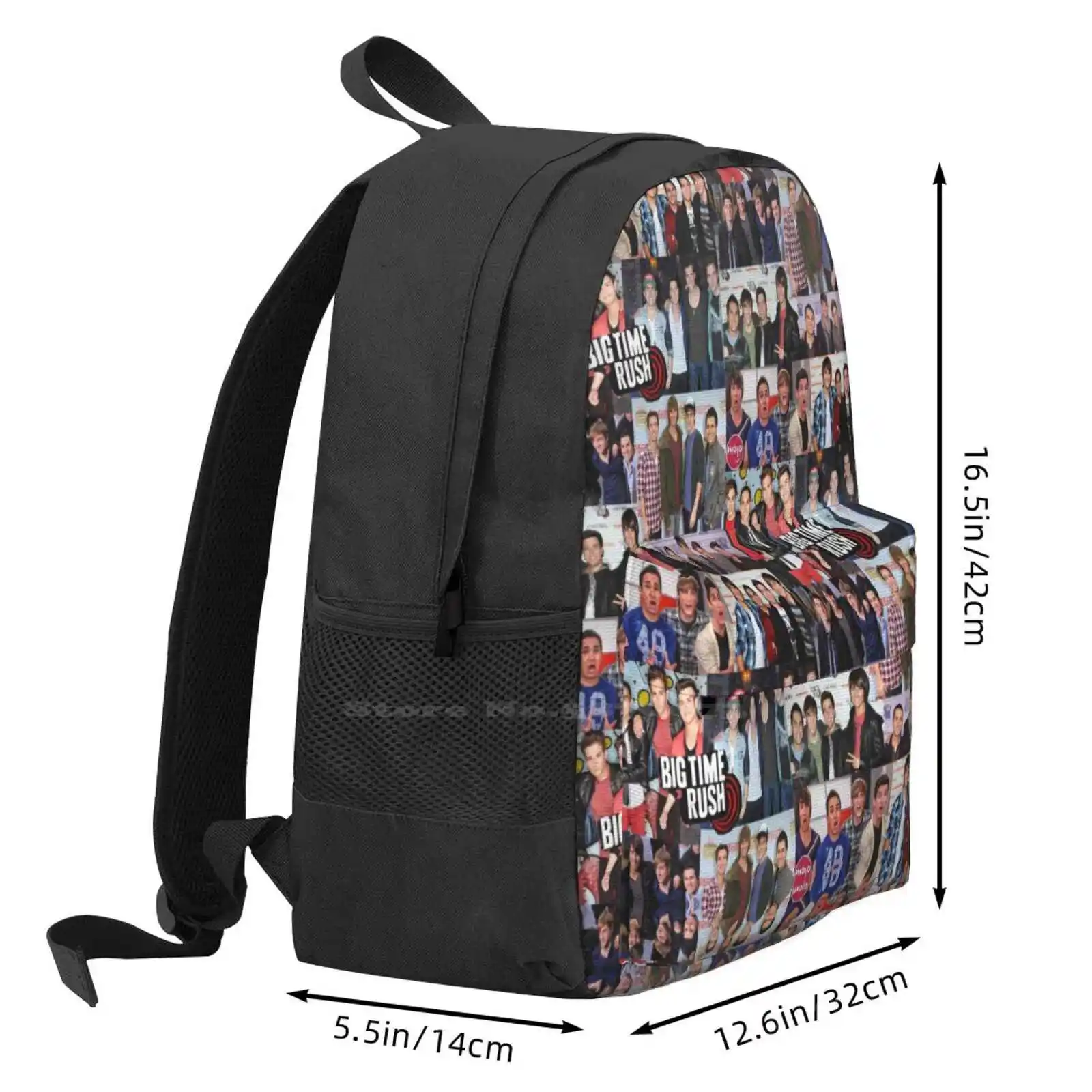 Big Time Rush 3d Print Design Backpack Student Bag Big Time Rush Btr Kendall Logan Carlos