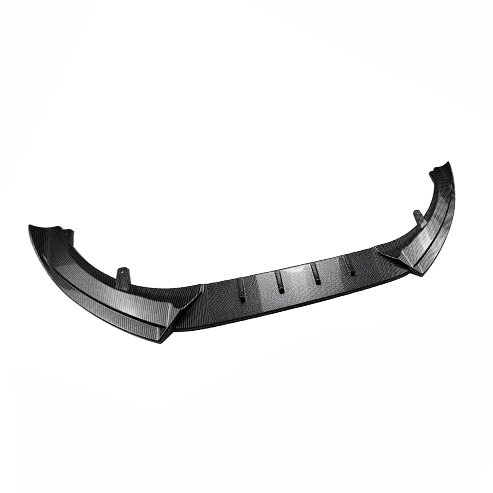 미니 쿠퍼 S JCW F55 F56 F57 2014-2021 프론트 범퍼 스포일러 립 카본 파이버 룩/글로스 블랙 로워 스플리터 블레이드 가드 썸네일 3