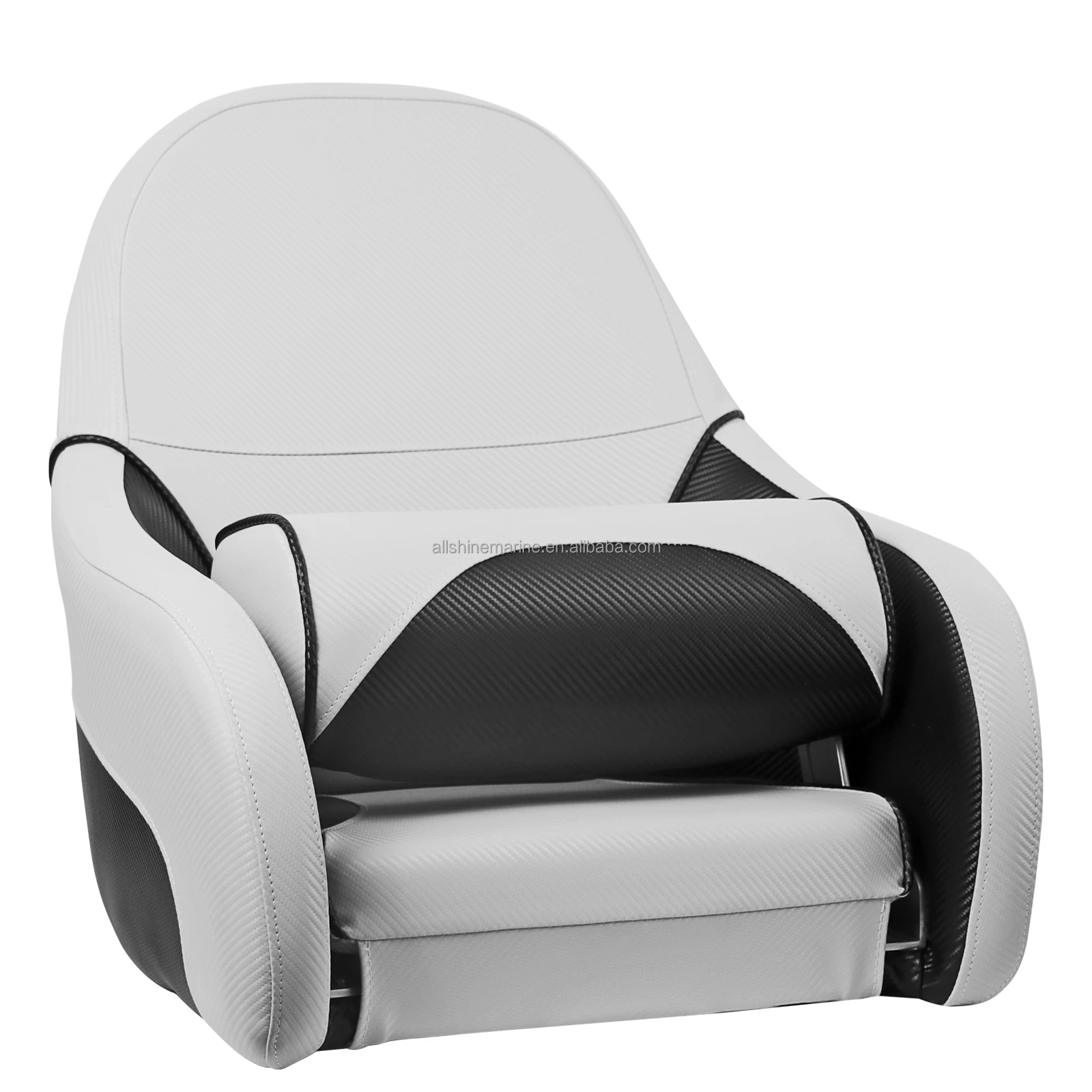 

Luxurious Sports Boat Captain Seat with Flip-Up Bolster Marine Supplies