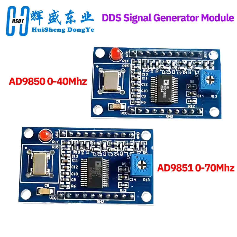 AD9850 AD9851 DDS وحدة مولد الإشارة مجلس التنمية 0-70 ميجا هرتز 0-40 ميجا هرتز 2 موجة جيبية و 2 موجة مربعة 125 ميجا هرتز 30 متر مذبذب #1