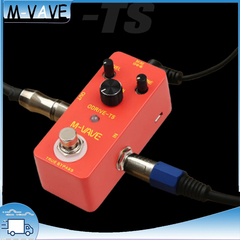 

Гитарная педаль эффектов M-VAVE ODRIVE-TS, аналоговый овердрайв, сладкий яркий звук, True Bypass, аксессуары для гитары
