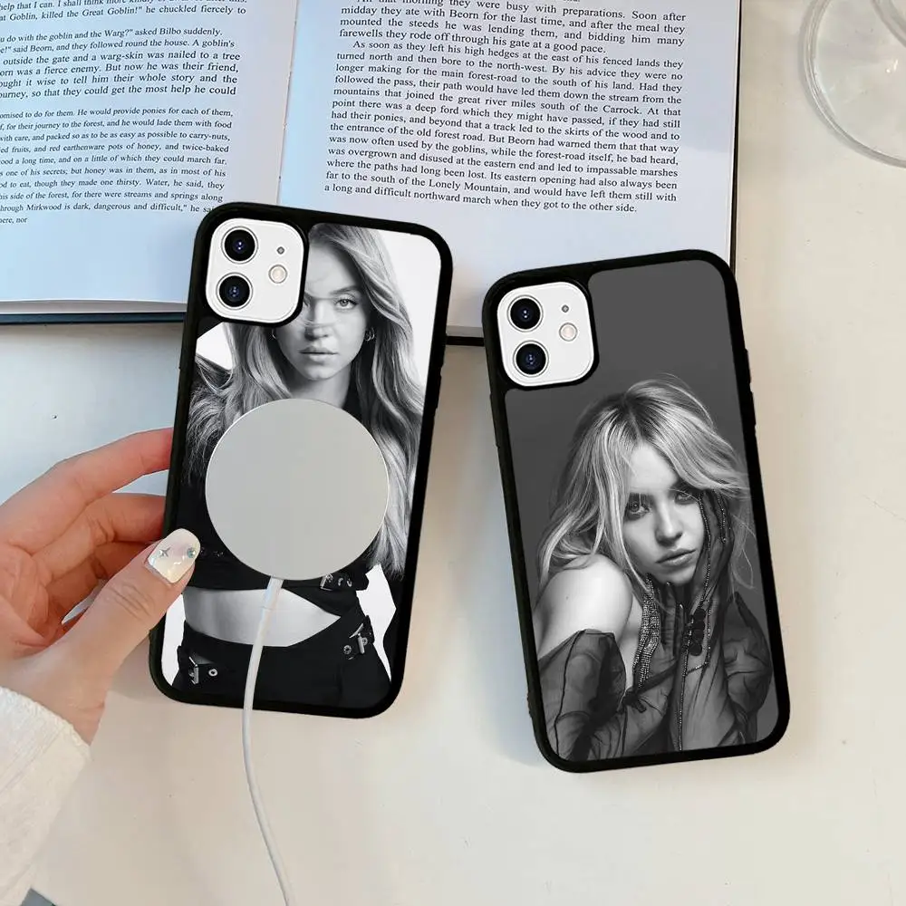 حافظة هاتف سيدني S-Sweeney حافظة مغناطيسية لهاتف آيفون 16 14 13 12 11 15 Pro Max Plus لغطاء الشحن اللاسلكي Magsafe