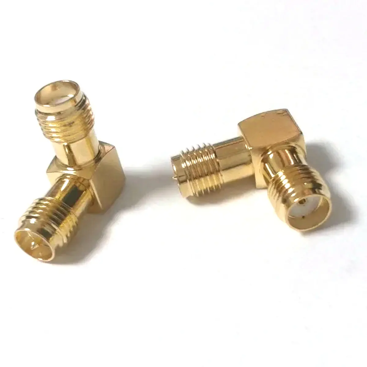 

20pcs brass RP SMA to SMA Male Female Right Angle adapter