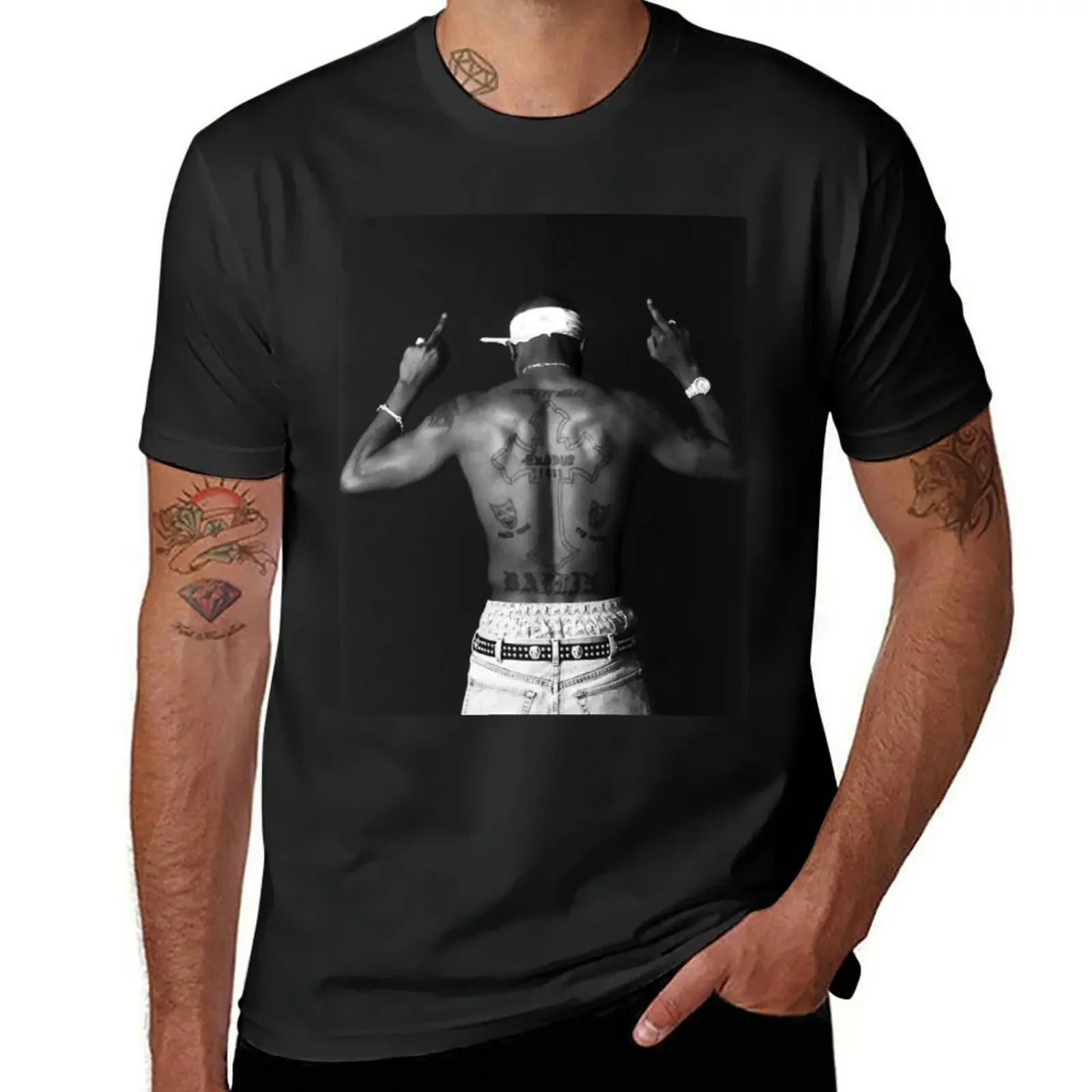 

2pac T-Shirt graphic t shirt vintage heavyweights designer t shirt men
