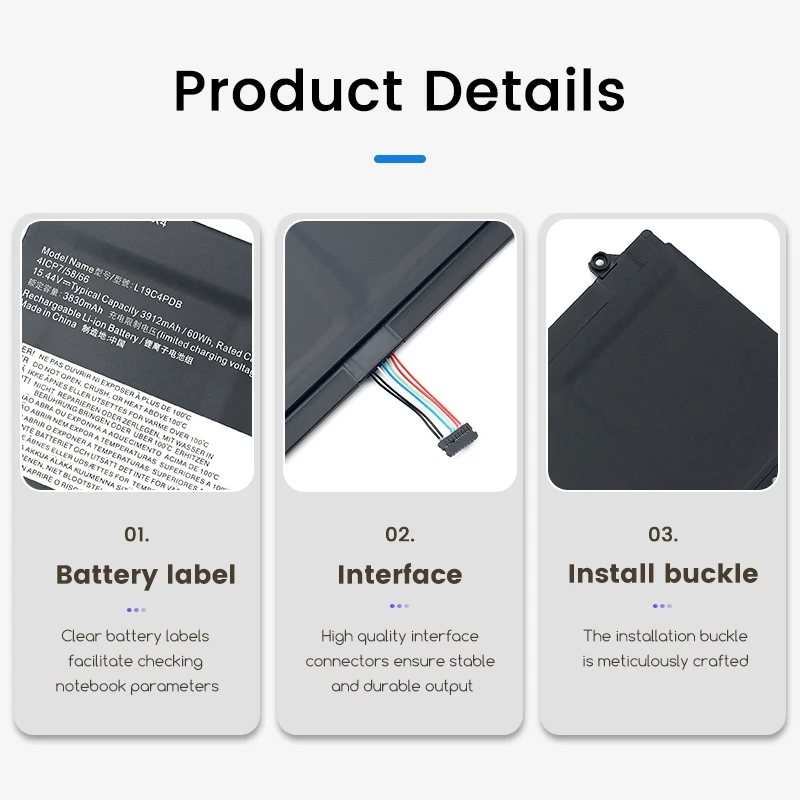 Bateria de YOGA สำหรับ Lenovo thinkbook 14S, L19C4PDB, L19M4PDB, 60WH, G2, G3, 15, SB10Z21205, 5B10Z21209, 2021