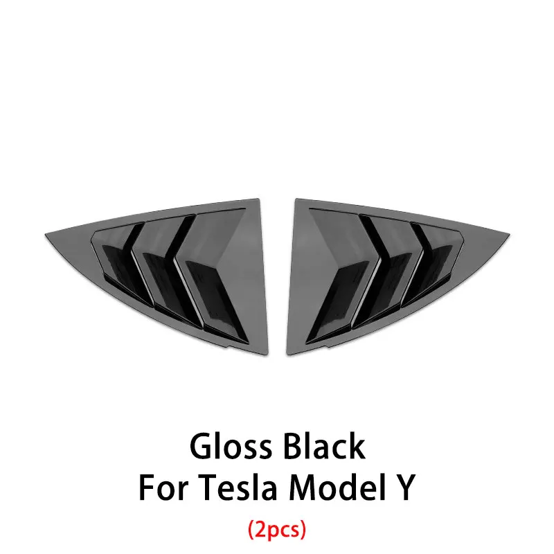 

carbon fiber shutters rear triangle window interior modification accessories Blinds Window Decoration For Tesla model Y