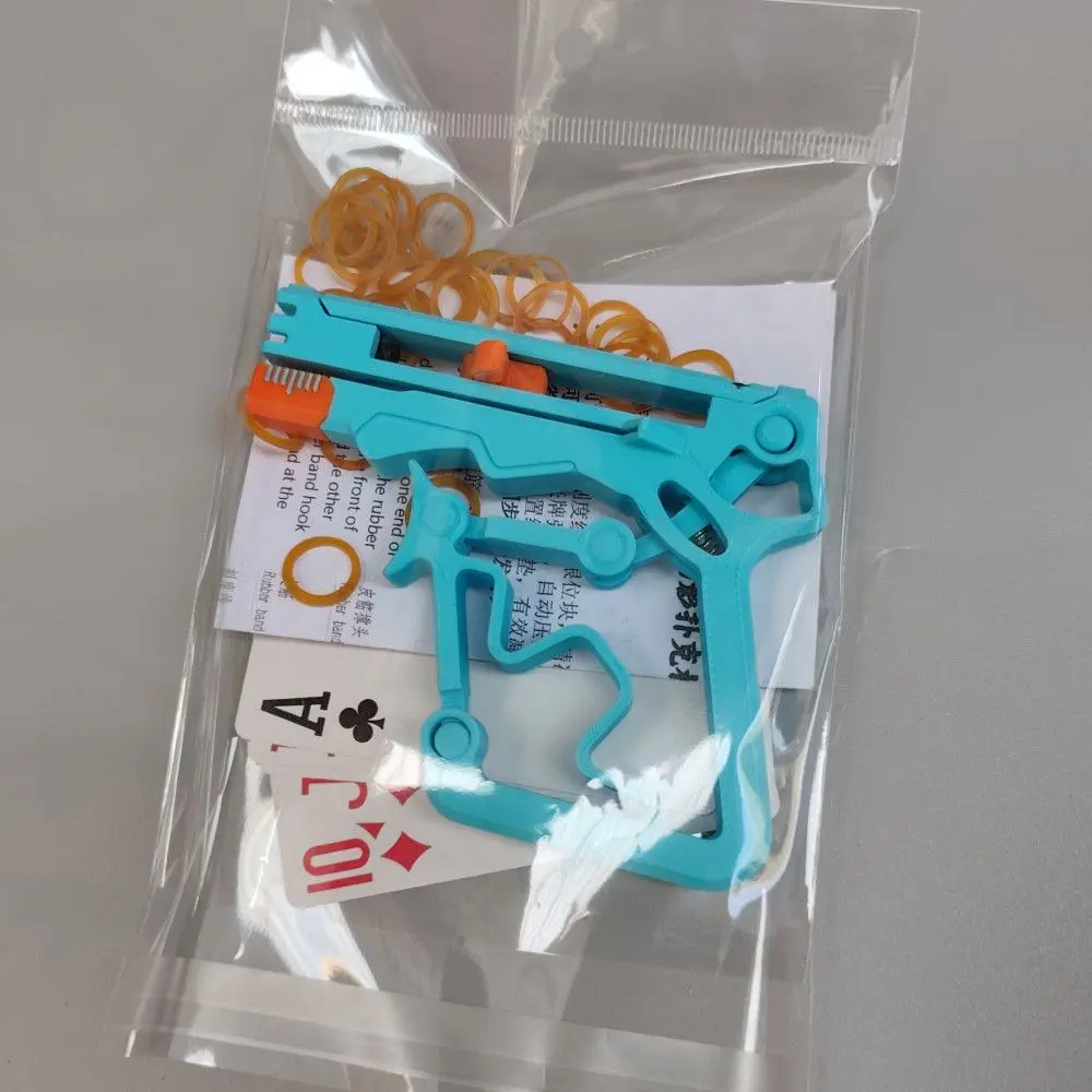 Outdoor Portable EDC Creative Plastic Poker Soft Bullet Gun Toy Tool