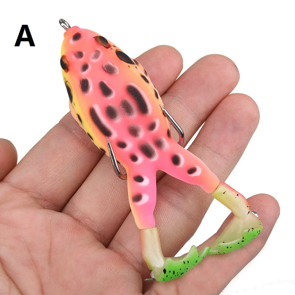 المروحة الدوارة مزدوجة أرجل الضفدع إغراء الطعم الناعم 9cm13.5g بيونيك إغراء الطعم باس البحر الأسماك السوداء قتل خاص