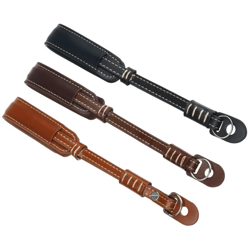 DSLR Camera Accessory  PU Leather Wrist Hand Strap 19cm Length Universal to All Brand Camera