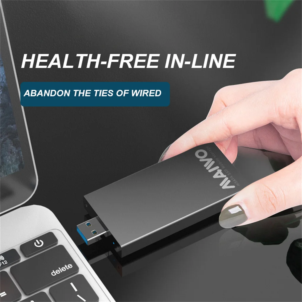 Maiwo USB إلى MSATA SSD Box حامل القرص الصلب المحمول مجانًا
