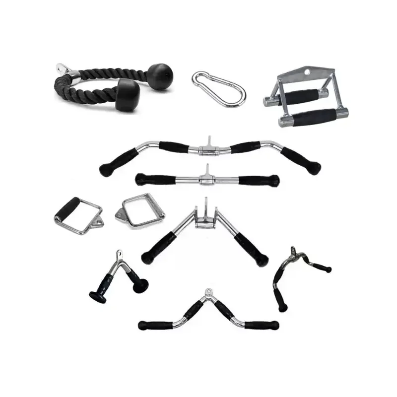 Acessórios de fitness puxar para baixo barra alça com apertos cabo barra acessório treino integrado ginásio trainer