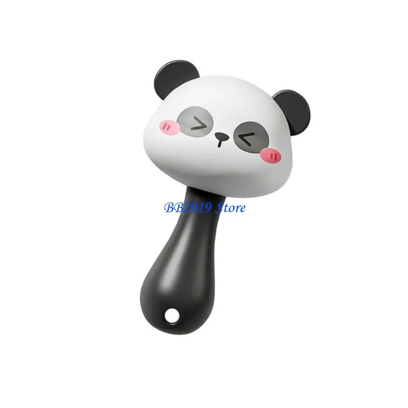 

Q0KB 0-3 Months Baby Rattle Toy Panda Shaped Rattle Orff Music Maracas Education Toy