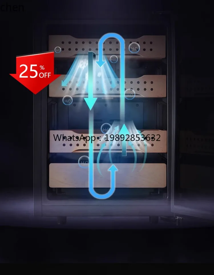 

cigar cabinet mini constant temperature and humidity cigarette cabinet household fingerprint lock moisturizing cabinet