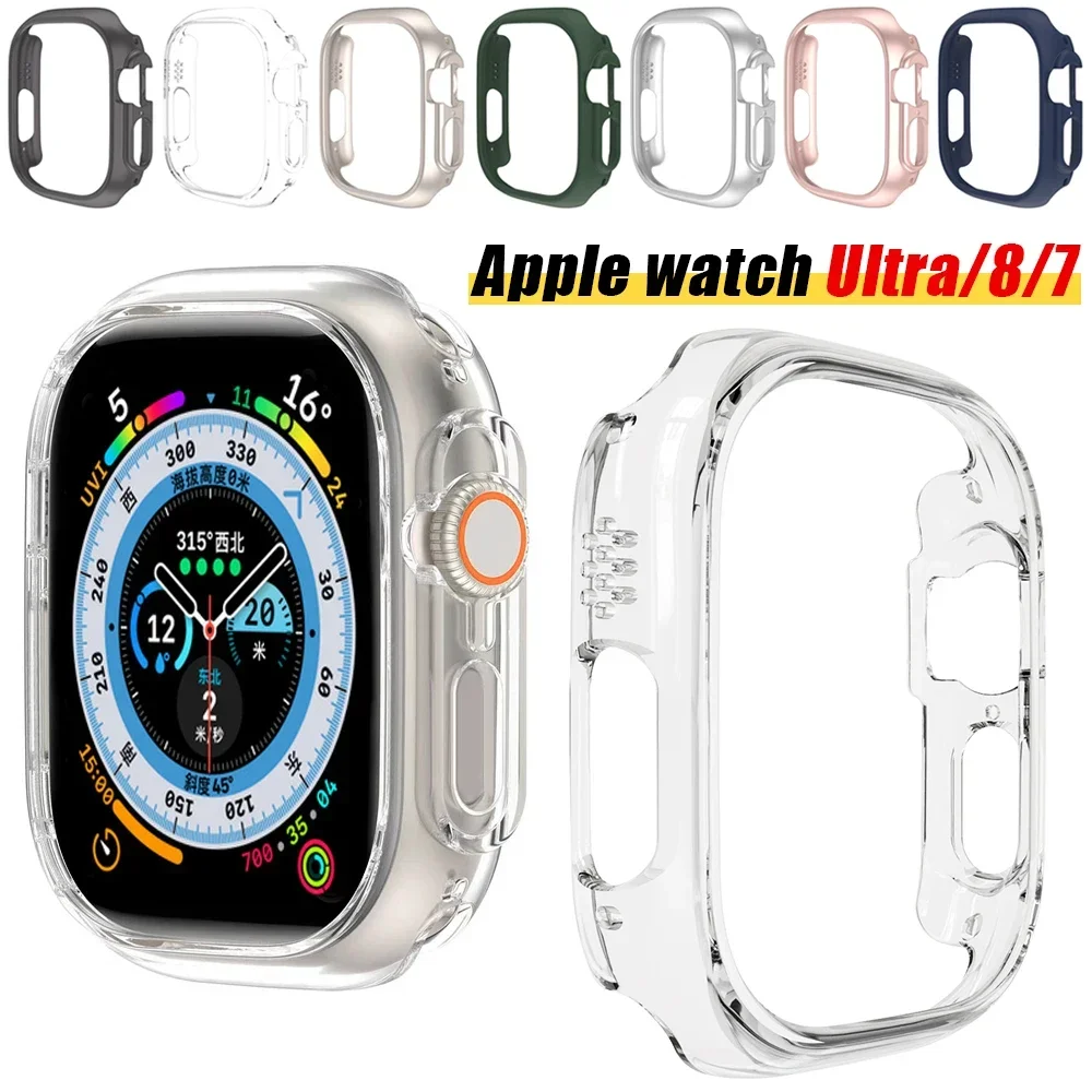 

Matte Cover for Apple Watch Series 7/8 41mm45mm Protective Bumper Hard PC Frame Protector Case for iwatch Series8 Pro/Ultra 49mm