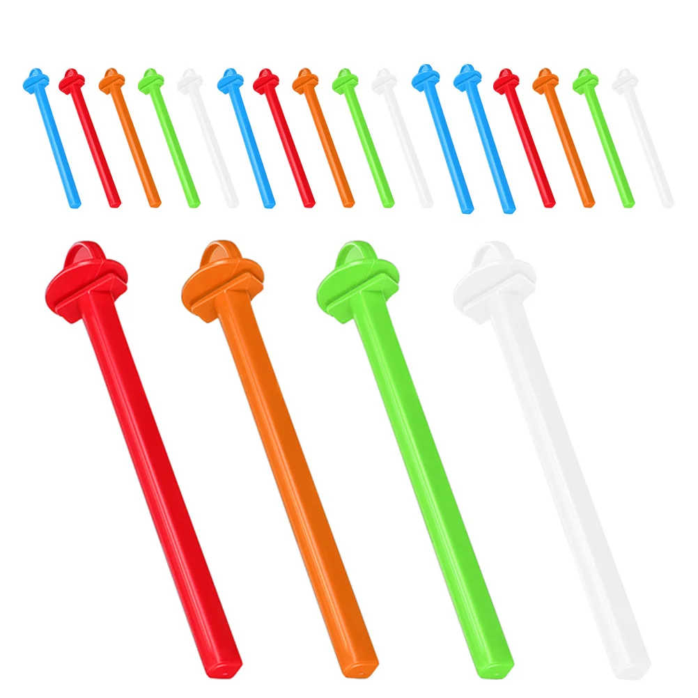 

20Pcs Bird Perch Stands Plastic Cage Holders Lightweight Durable Platform for Climbing Resting Exercise Small Medium Birds