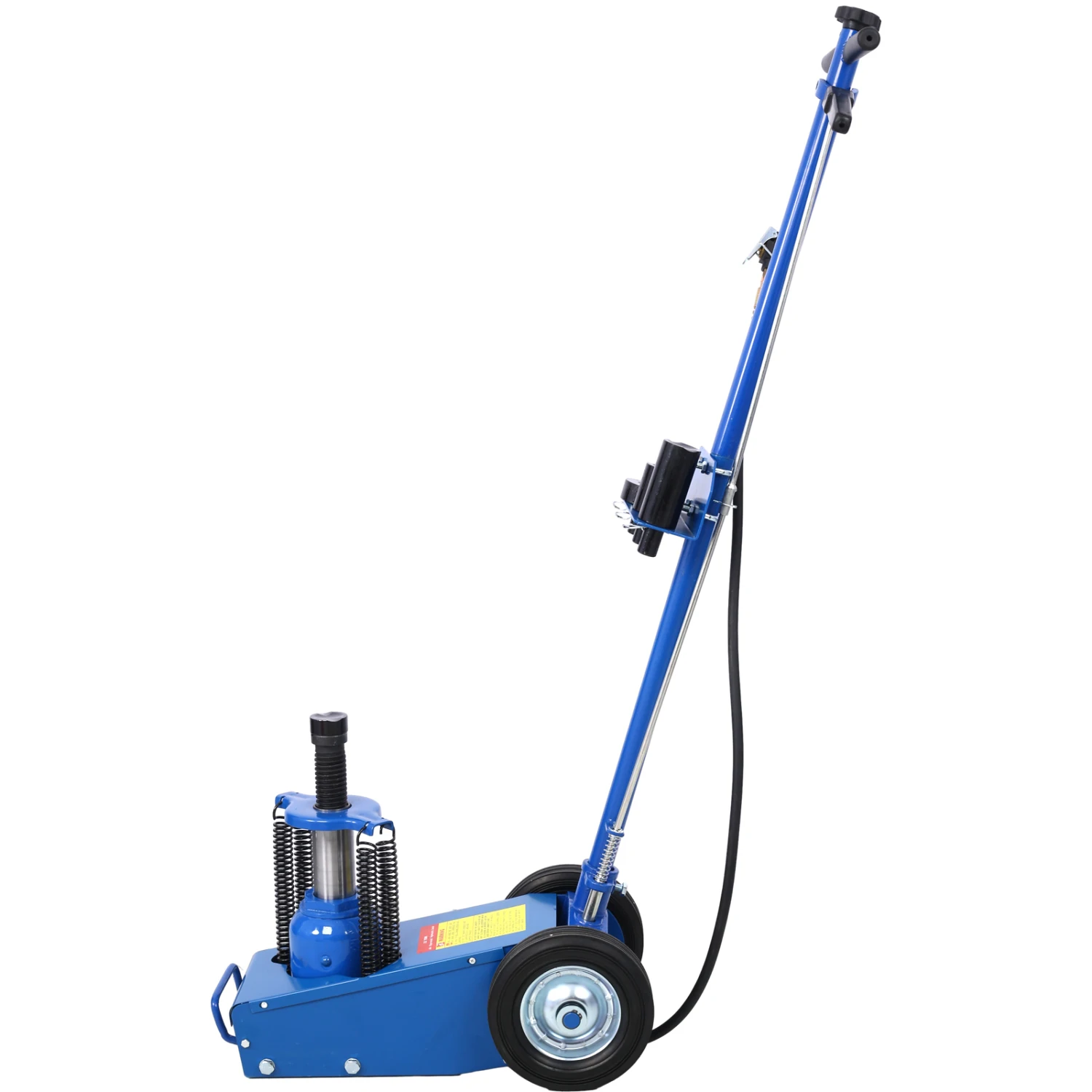 22 Ton Hydraulic Floor Jack Air-Operated Axle Bottle Jack + Extension Saddle Set, Blue