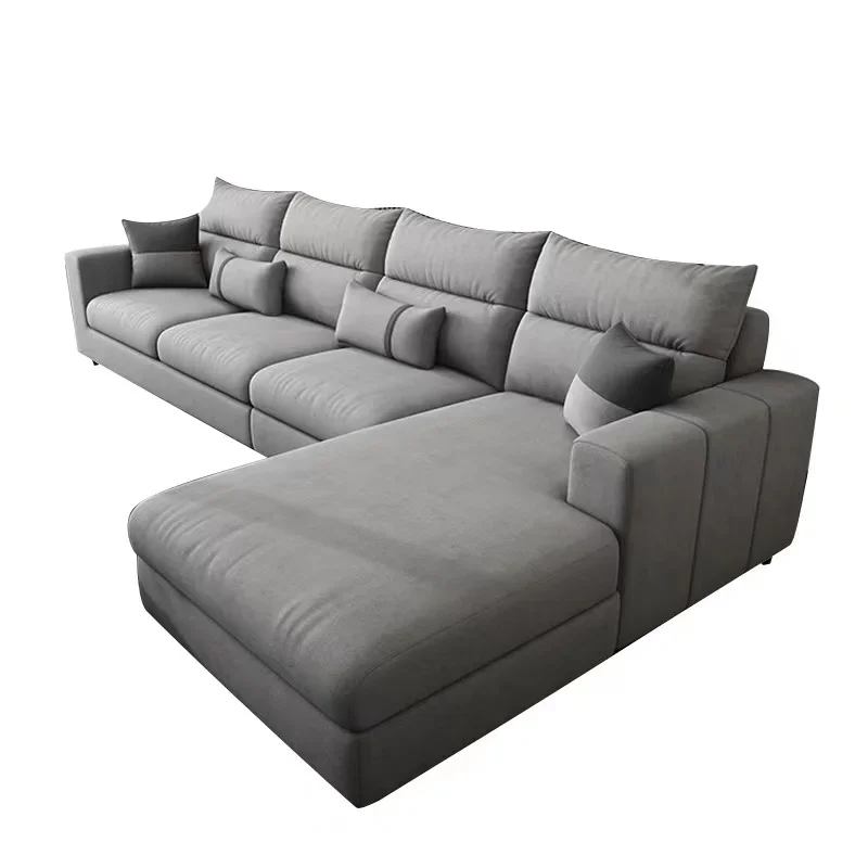 

Technology Fabric Sofa Living Room Size Apartment Luxury Nordic Three-person Suit Online Ce Hot Sale