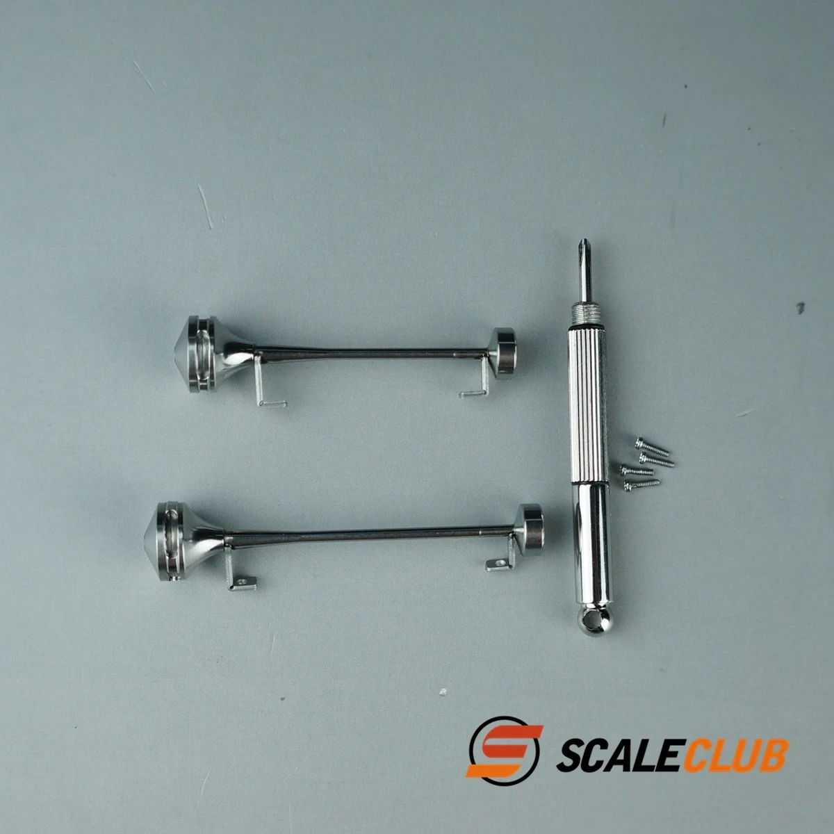 Scaleclub-Klaxon de Sifflet en Métal pour Tamiya Lesu, Accessoires de Remorque de Camion RC, Pièces de Voiture Actros Arocs, 1/14, 1 14