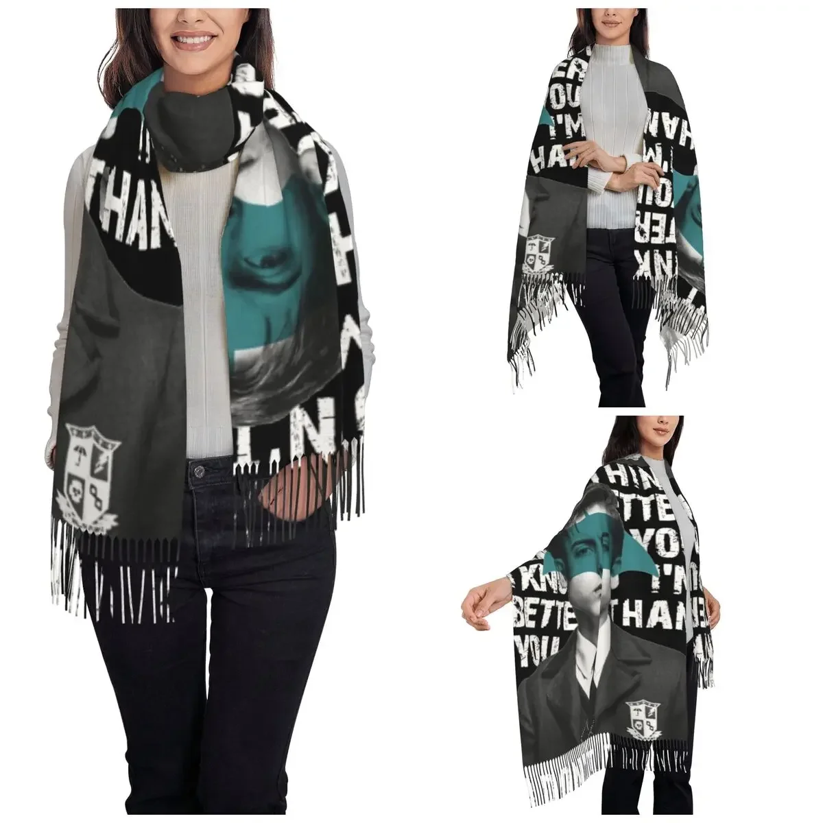 Umbrella Academy I Know I'm Better Than You Scarf for Womens Fall Winter Pashmina Shawl Wrap 5 Large Shawl Scarf