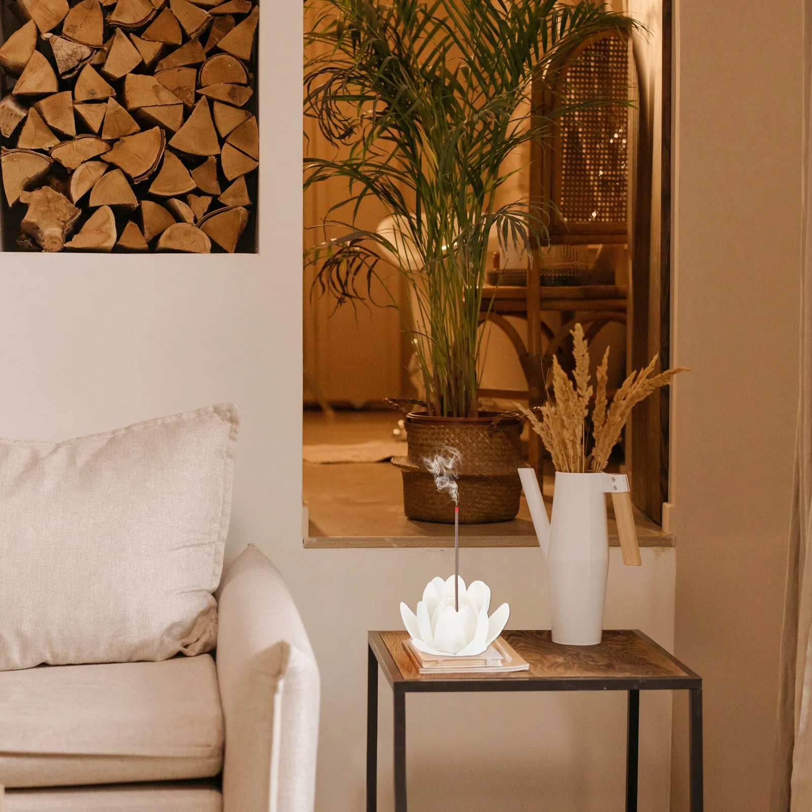 

1Pcs Lotus Incense Burner Ceramic Aromatherapy Ornament Air Purifier Meditation Relaxation Home Decor Gift Incense Holder Crafts