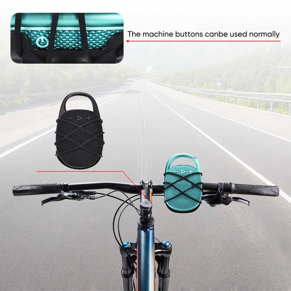 دعامة تثبيت لمقود الدراجة لـ JBL CLIP 5 4 مكبر صوت عالمي للدراجة وحزام قابل للتعديل ملحقات حامل مكبر الصوت
