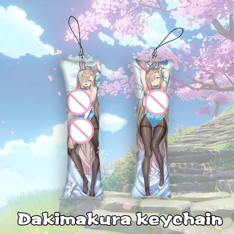 

New Pattern Blue Archive Dakimakura Mini Keychain Anime Body Key Chain Phone Pendant Cosplay Anime Keychain