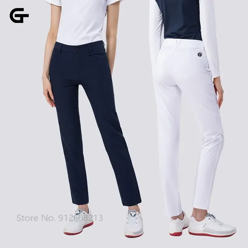 Golfist Women Sports Long Pants Female High Waist Golf Pant Ladies Casual Dry Fit Pencil Trousers Slim Breathable Bottoms XS-XXL