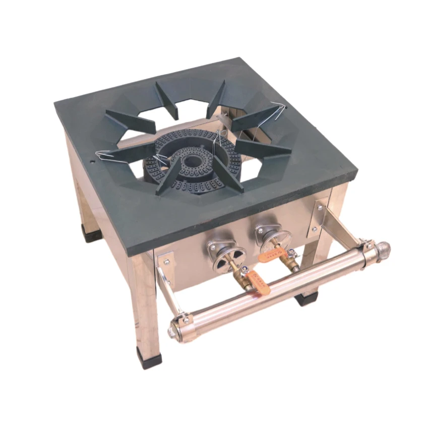 

Stainless Steel Commercial Gas Stove Single Burner Gas Kitchen Stoves For Restaurant Cooking
