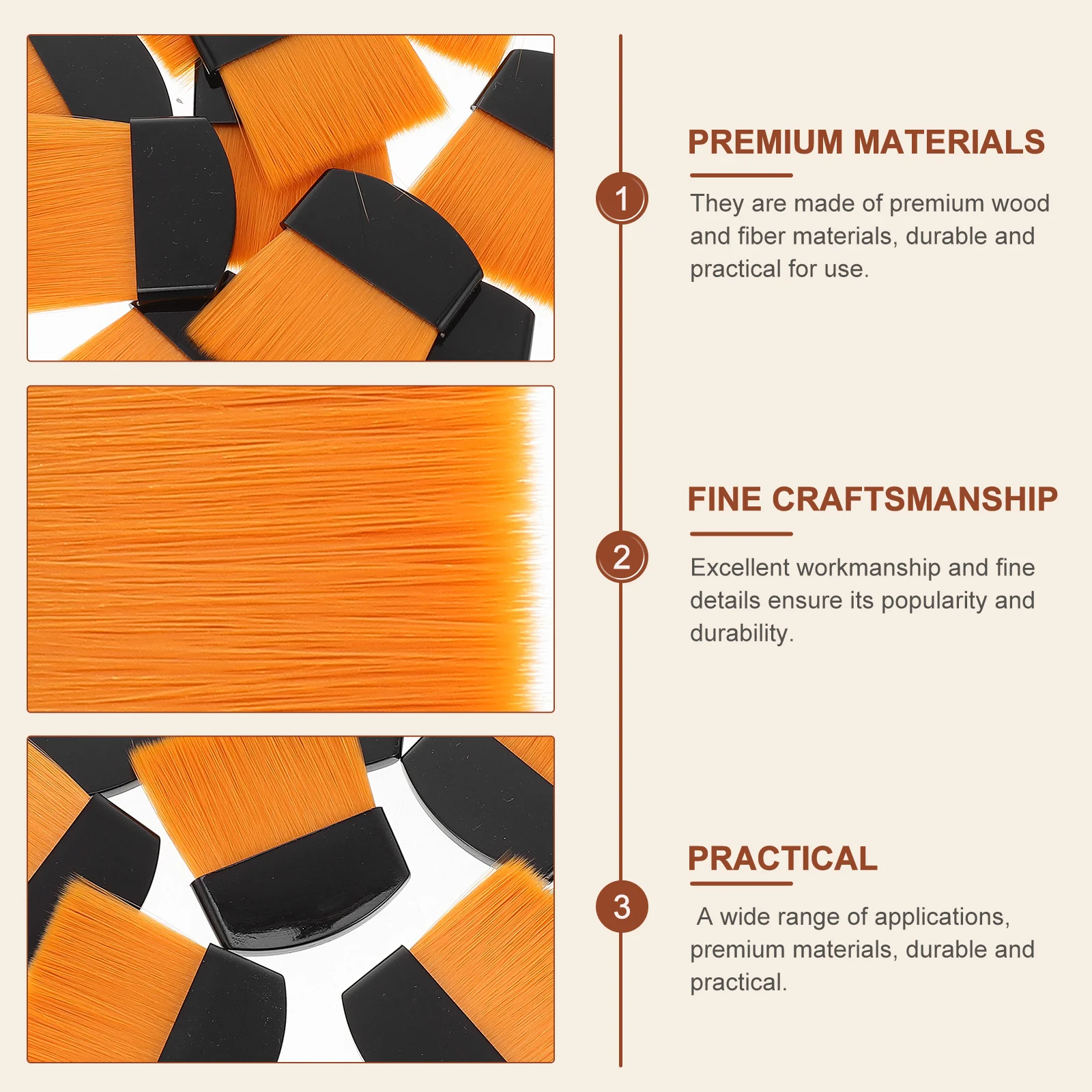 

10Pcs Painting Brush Set Premium Household Painting Brushes Portable Artist Brushes Small Watercolor Brush Draw Supply