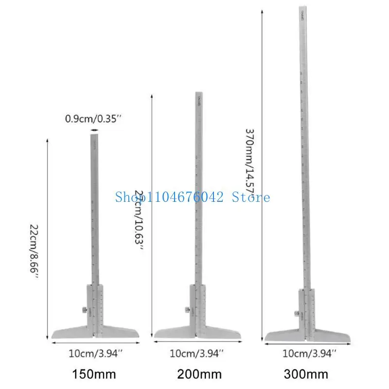5Asd Deep Vernier Caliper Cao chính xác bằng thép không gỉ đo độ sâu 0-150 0-200 0-300 mm Công cụ đo đo độ sâu
