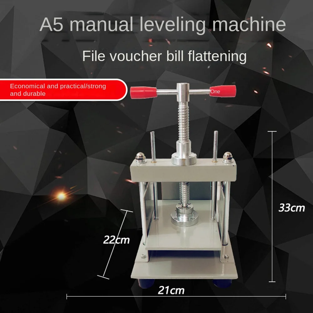 A3 Manual Flat Paper Press Machine For Photo Books, Invoices, Checks, Booklets, Nipping Machine