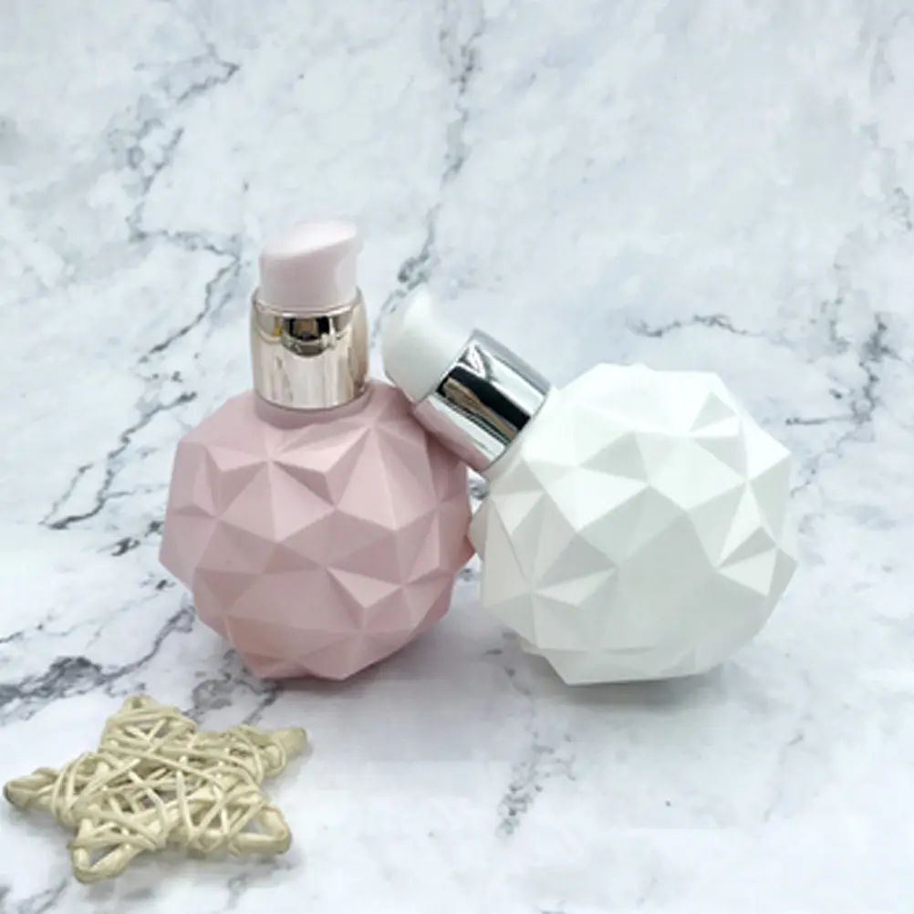 

6Pcs Press Bottles Hand Cream Plastic Sub Bottles Refillable Dispensers for Creams Lotions Organization Pink