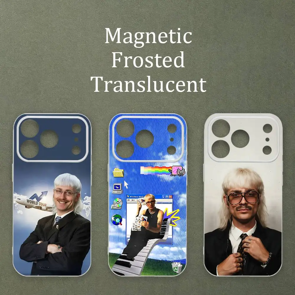 

J-Joosts 2026 Tour K-Kleins Matte Frosted Semi-transparent Magnetic TPU Case For iPhone 17 11 13 14 15 16 12 Pro Max