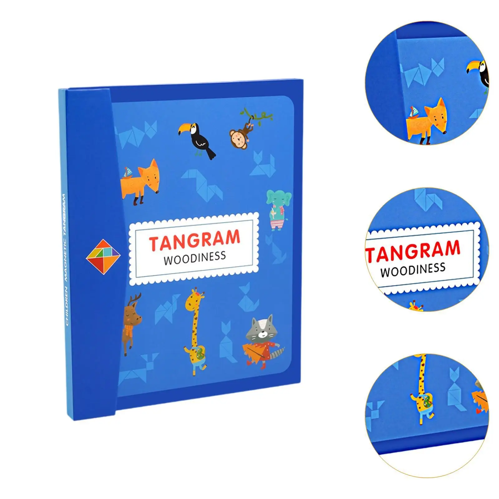 Tangram Puzzle Fun Color Perception Travel Game Shape Pattern Block for Children Kids Adults Boys Girls Preschool Birthday Gift