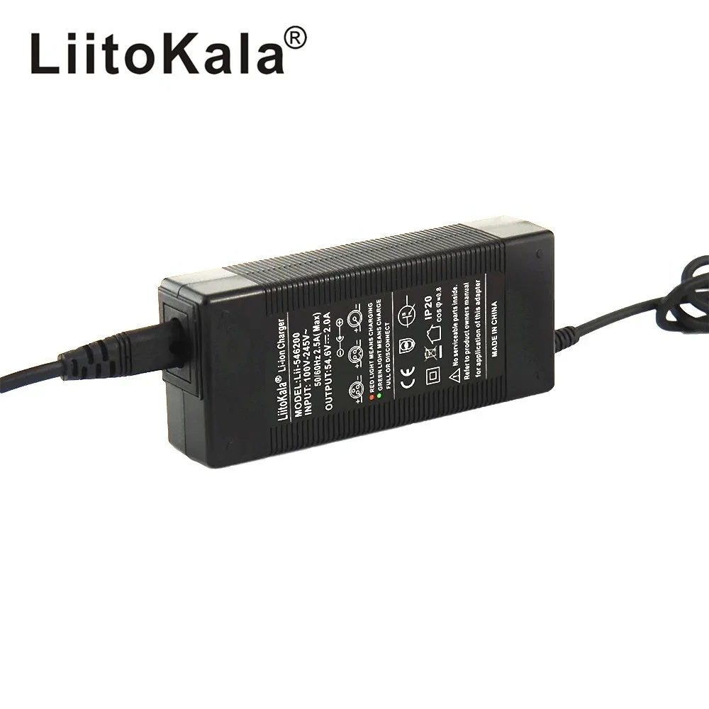 LiitoKala 48V 2A electric bike lead acid battery charger for 54.6V Lead-acid Battery e-bike Scooters Motorcycle Charger