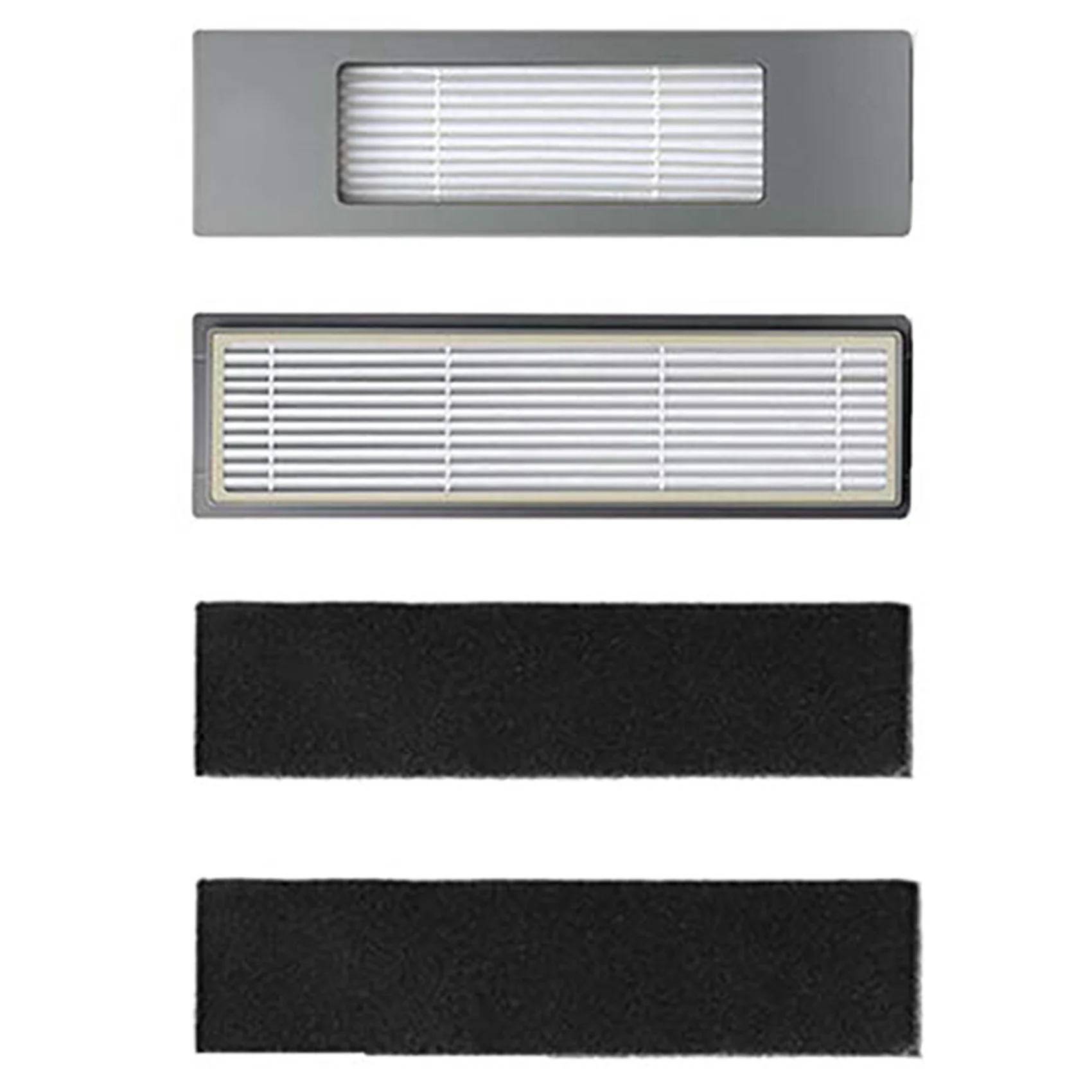 TAIGH-2 Set für Ecovacs Deebot OZMO 950 Roboter-Staubsauger-Zubehör: 1 Set Seitenbürste und 1 Set HEPA-Filter