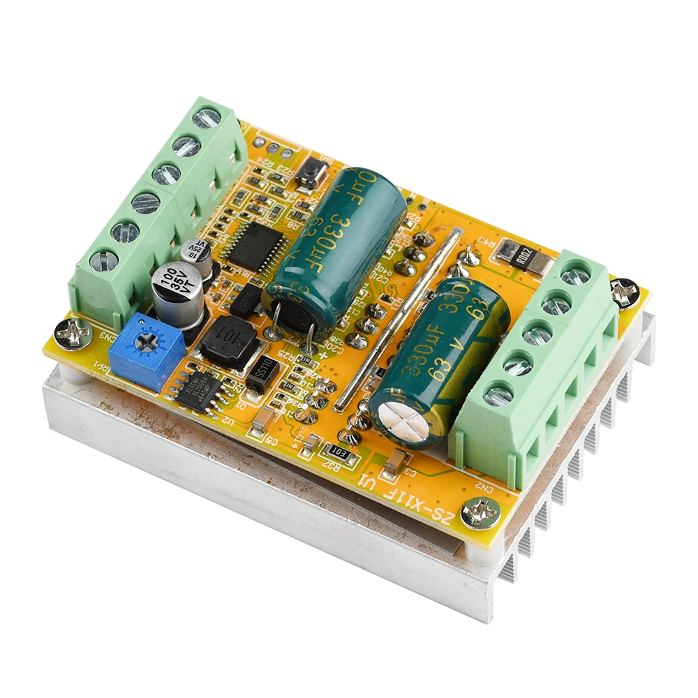 380W BLDC Three Phase DC High Speed Brushless Motor Controller PWM Without hall Sensor Hall Motor PLC Analog Control Drive Board