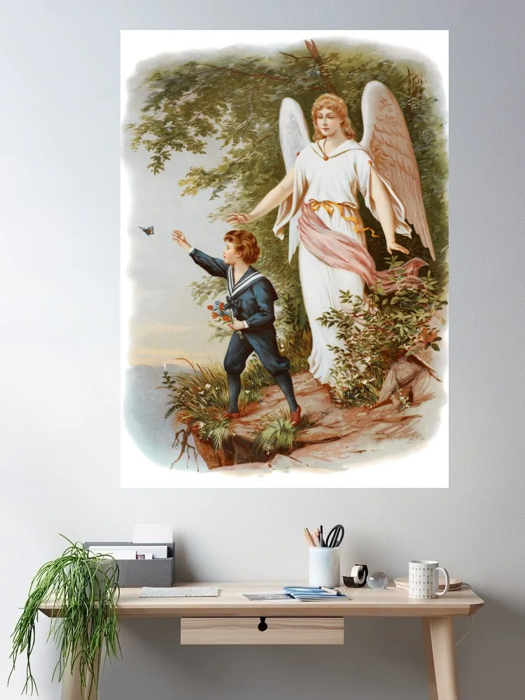 Are guardian angels really a thing? Canvas POSTER ,Home Decor Wall art painting