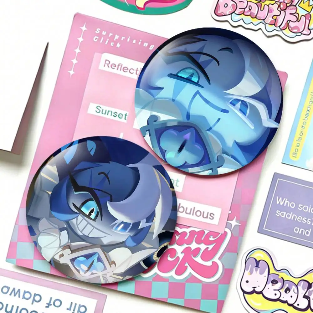 

S-Shadow Milk C-Cookie Badges 25 32 44 58 75 mm Round Fans Collect Friends Gifts Brooch Souvenir