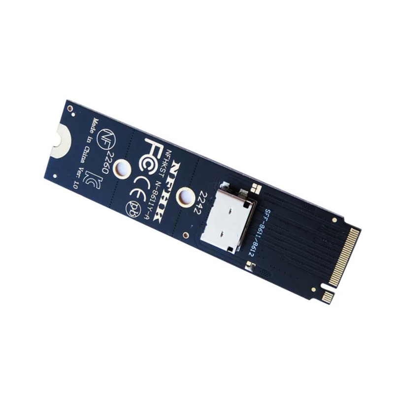 PCIe NVMe M.2 NGFF อินเตอร์เฟส SSD ไปยังอะแดปเตอร์ SFF-8612 SFF-8611สำหรับ U.2 NVMe (SFF 8639)SSD PCI-E NGFF ไรเซอร์การ์ด