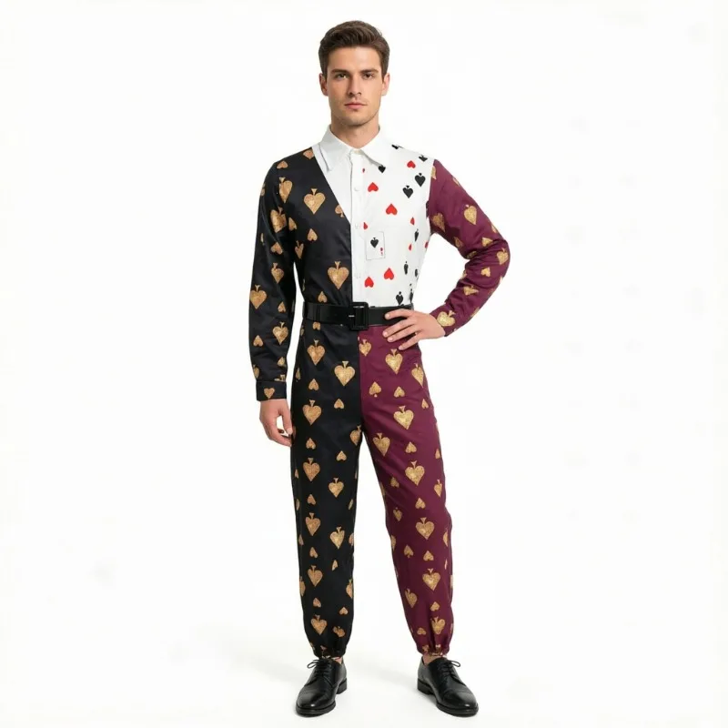 adult-unisex-halloween-alice-themed-poker-knight-playing-card-costume-cosplay-magician-party-stage-performance-fancy-dress
