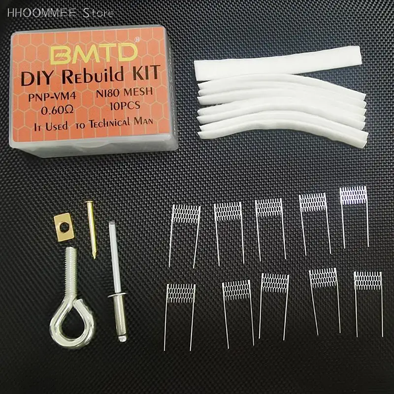 1SET Mesh Coil for PNP-VM4 Mesh Coil 0.15Ω 0.6Ω Resistance DIY Rebuild Kit Replacement Evaporator Tool Kits