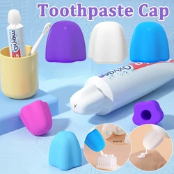 1/4Pcs Toothpaste Squeezer Caps Silicone Self-Closing Toothpaste Tube Squeezer Topper Pump Toothpaste Dispenser Bathroom Supplie