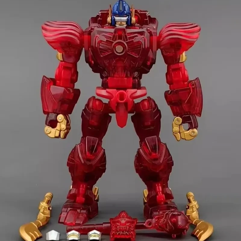 

Transformed Toy ROBOT T0YS RT-01 Small Proportion Transparent Red Captain Action Character Model Original Box Collection Gift