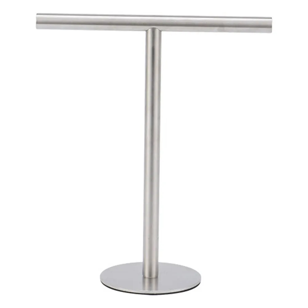 

Stainless Steel Hand Towel Holder Free Standing Bath Towel Bar Stand with Heavy Base for Bathroom Kitchen Vanity Countertop