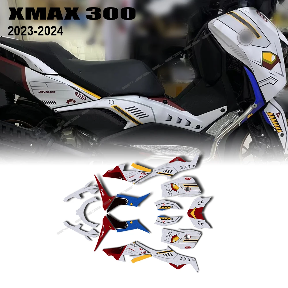 Motorcycle Sticker Fairing Body Decals Moto Accessories for X-Max 300 XMAX 300 2023 2024